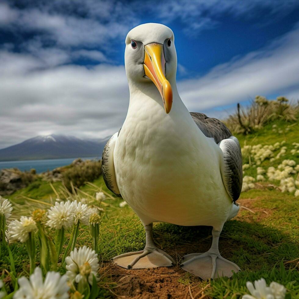 albatroz selvagem vida fotografia hdr 4k foto