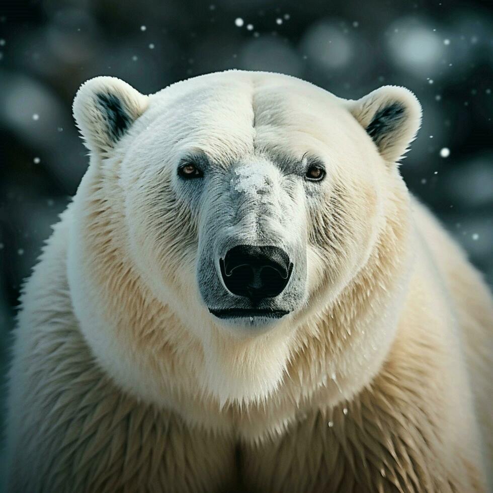 polar Urso selvagem vida fotografia hdr 4k foto