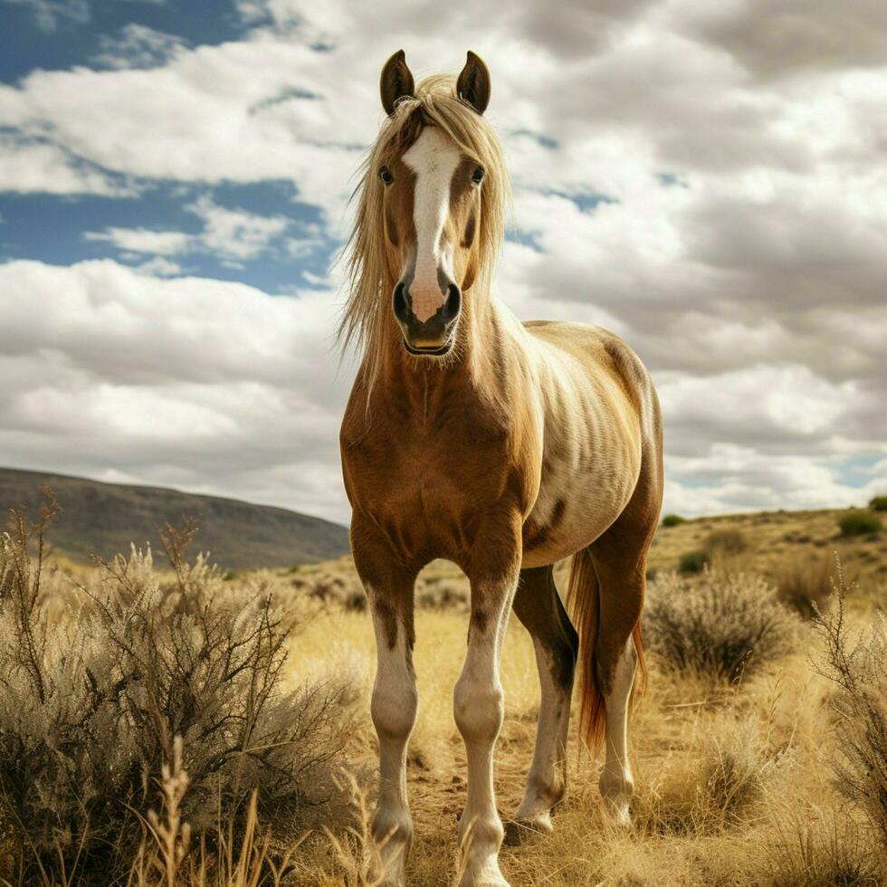 foto do cavalo cheio tiro Alto qualidade hdr 16k ultra hd