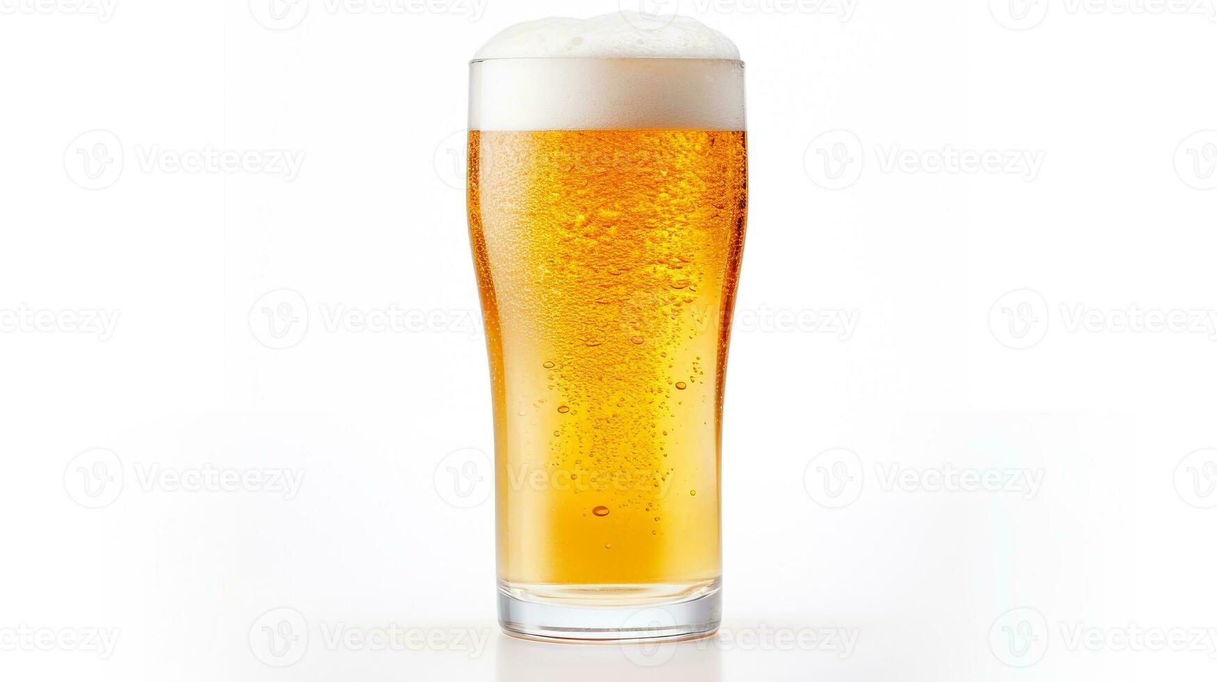 foto do uma Cerveja beber isolado em branco fundo. generativo ai