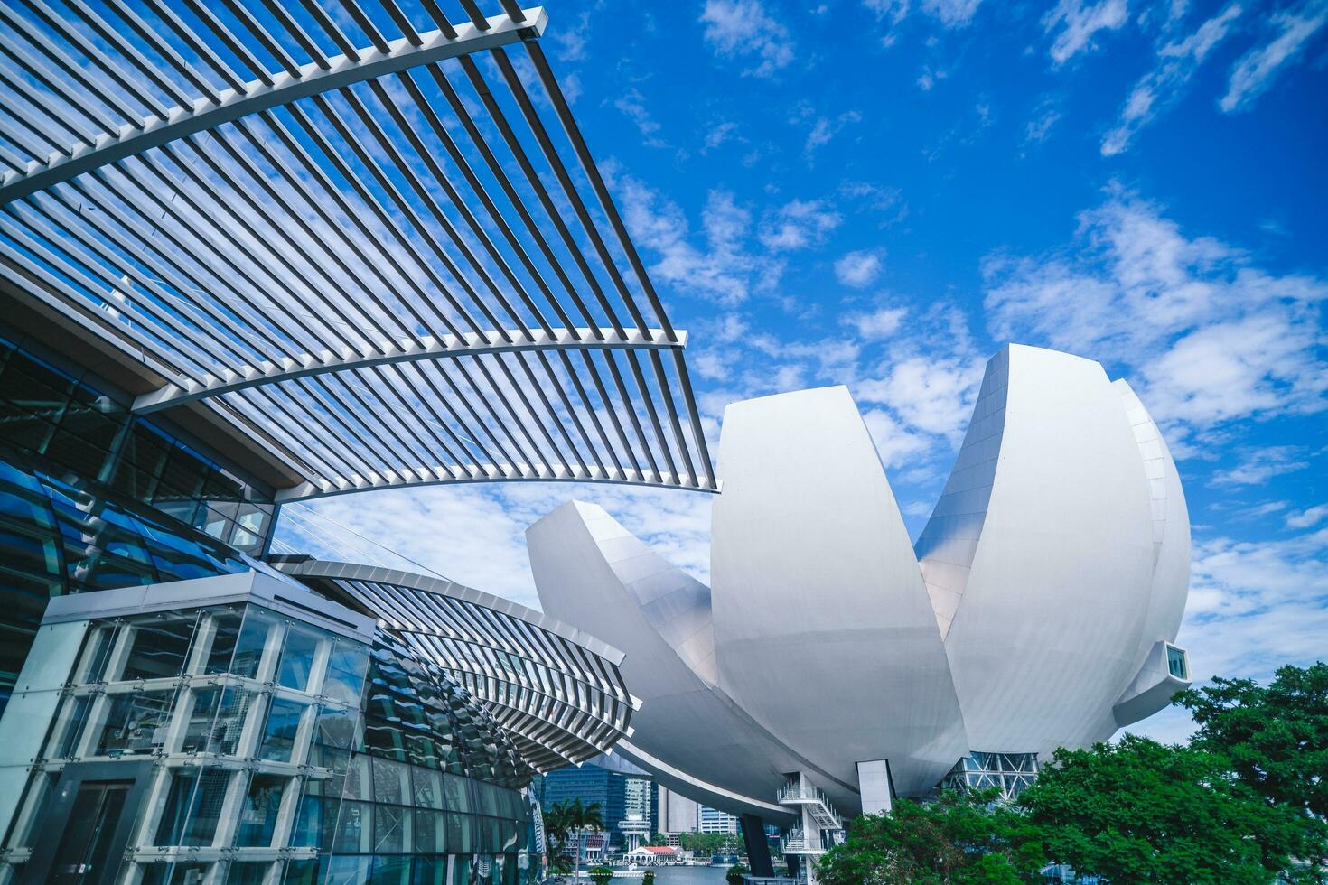 a Cingapura artes ciencias museu em marina baía foto