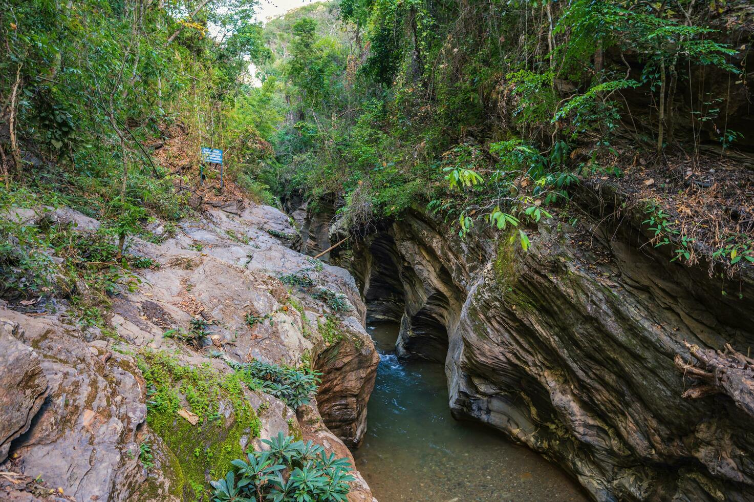 panorama Visão do wang sila lang desfiladeiro às pua distrito nan.nan é uma rural província dentro norte Tailândia limítrofe Laos foto