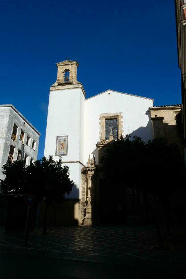 Jerez de la fronteira, uma pequeno e lindo cidade muito fechar para a cidade do cadiz dentro a região do Andaluzia dentro a sul do Espanha. foto