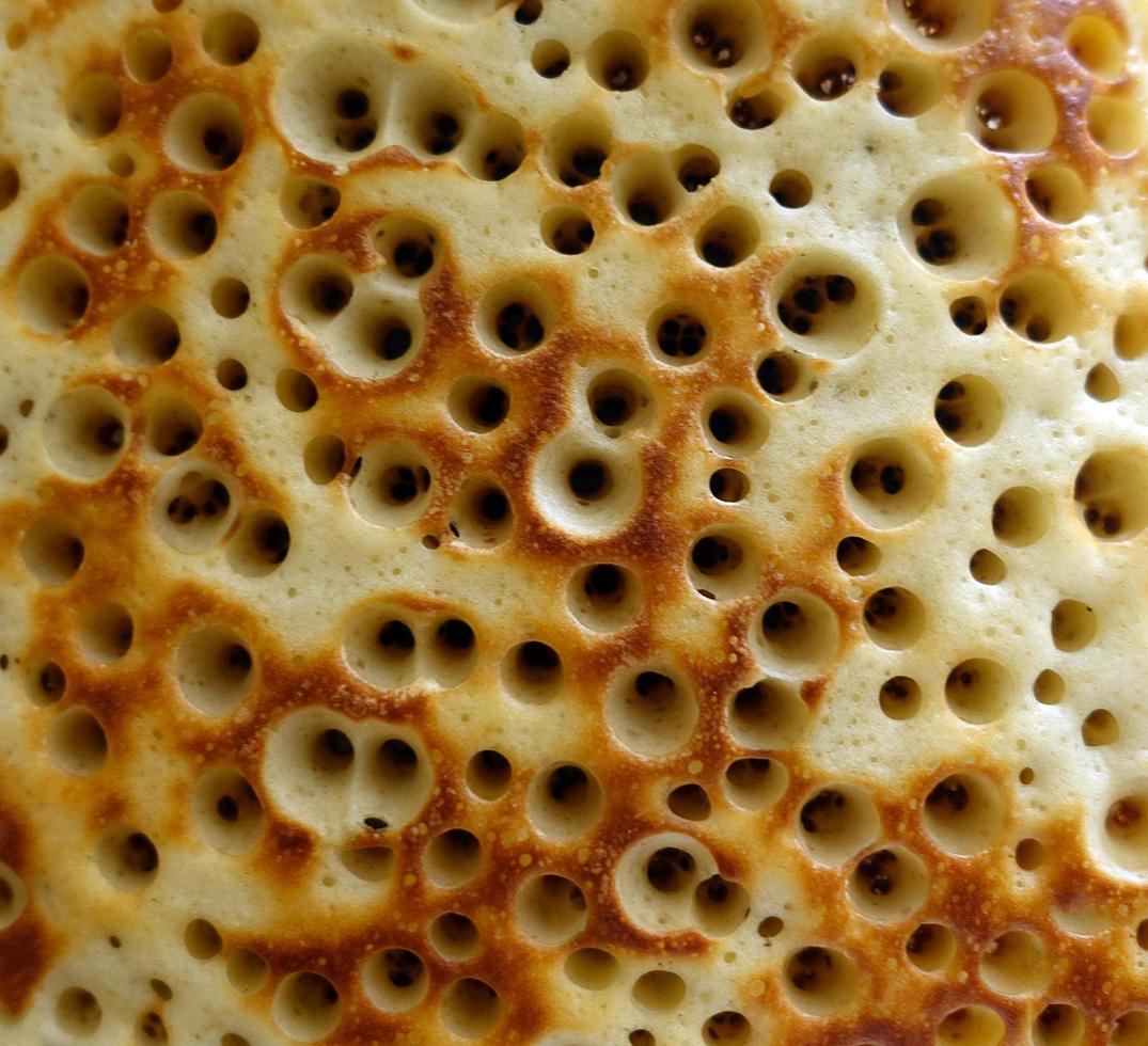 macro de comida de bolo de fôrma foto