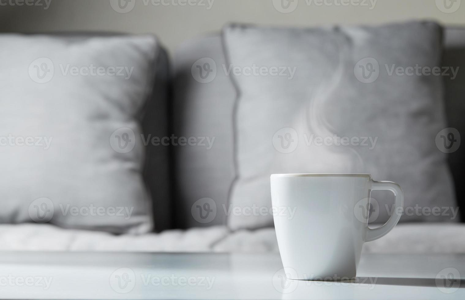 xícara de café em casa foto