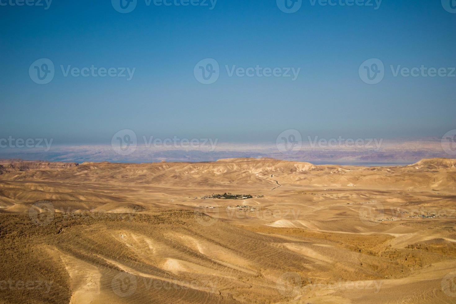 vista do deserto do deserto da Judéia, Israel foto