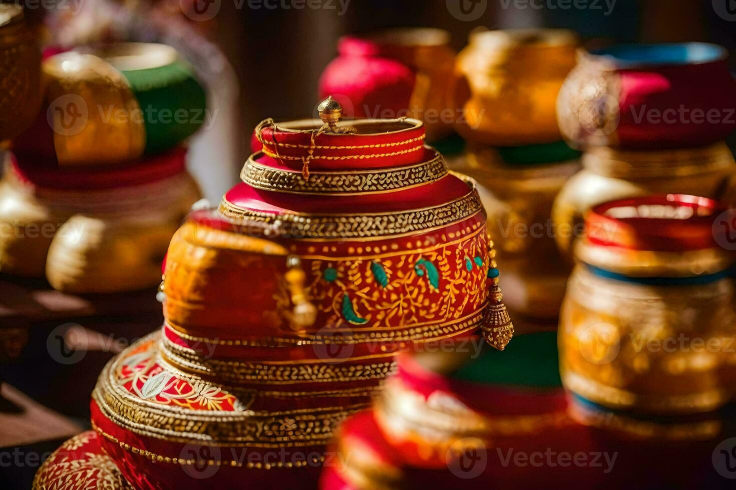 indiano Casamento decoração Ideias para a noiva. gerado por IA foto