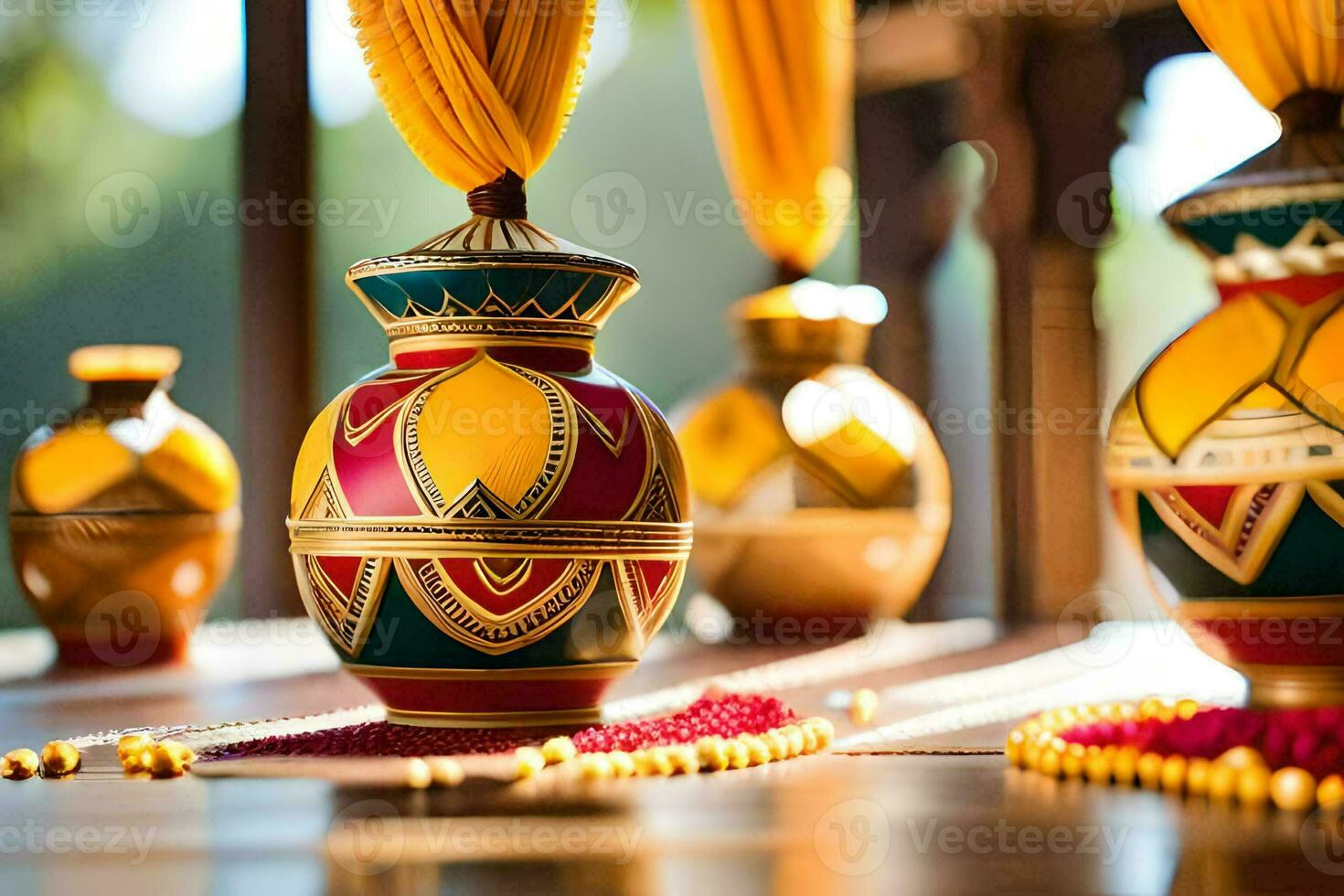 indiano Casamento decoração Ideias. gerado por IA foto