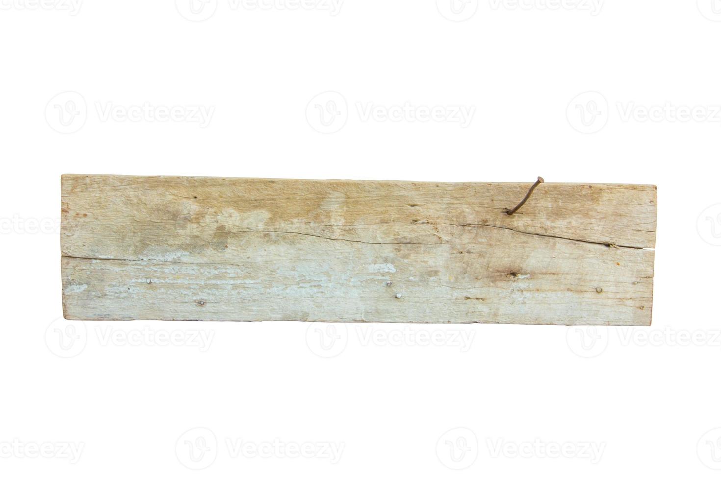 close-up de uma placa de madeira vazia em branco foto
