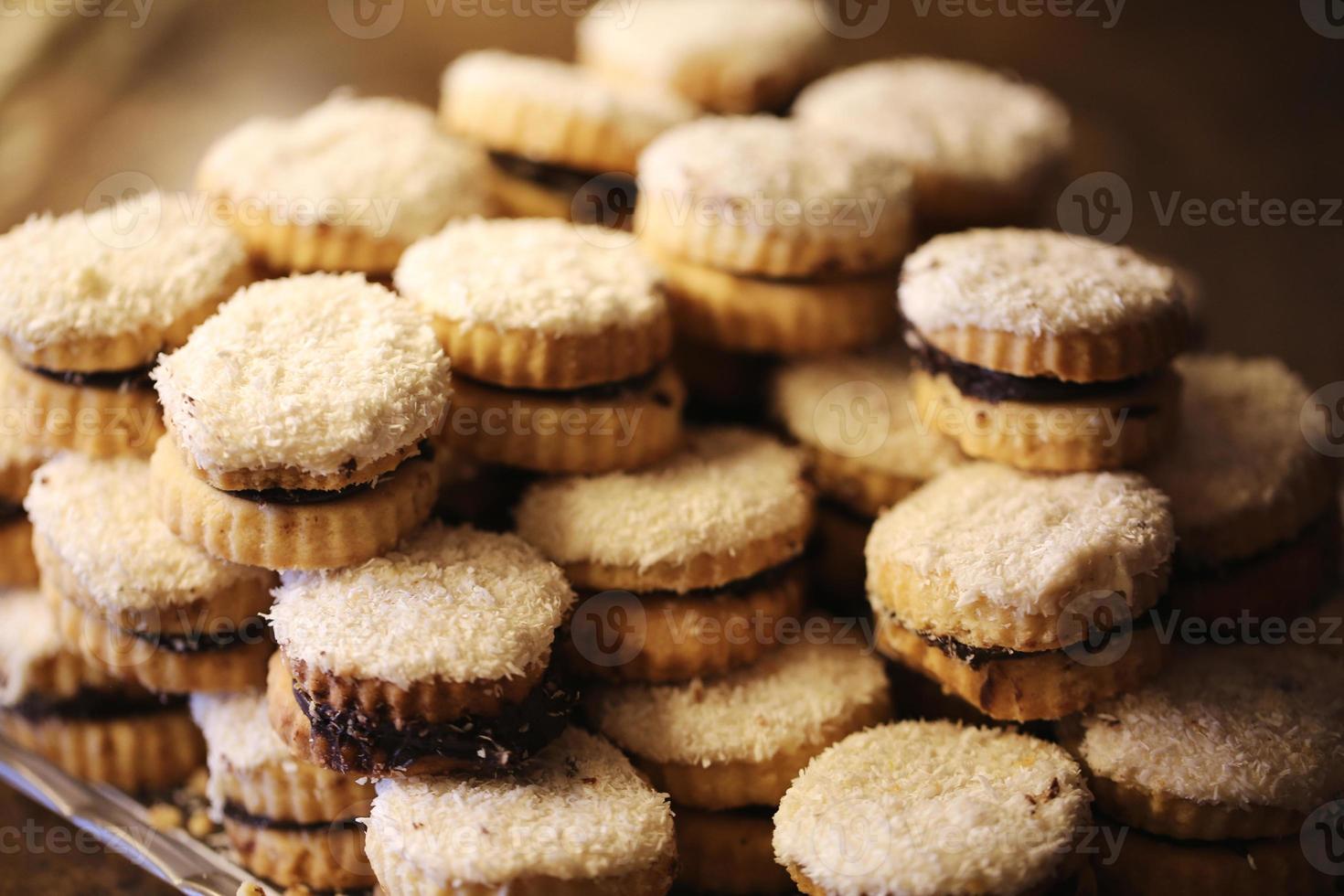 caramelo de coco, produtos de panificação, pastelaria e padaria foto