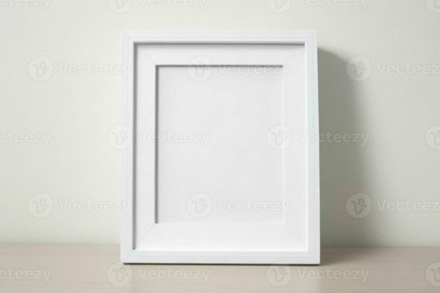 branco esvaziar foto quadro, Armação brincar. ai generativo pró foto