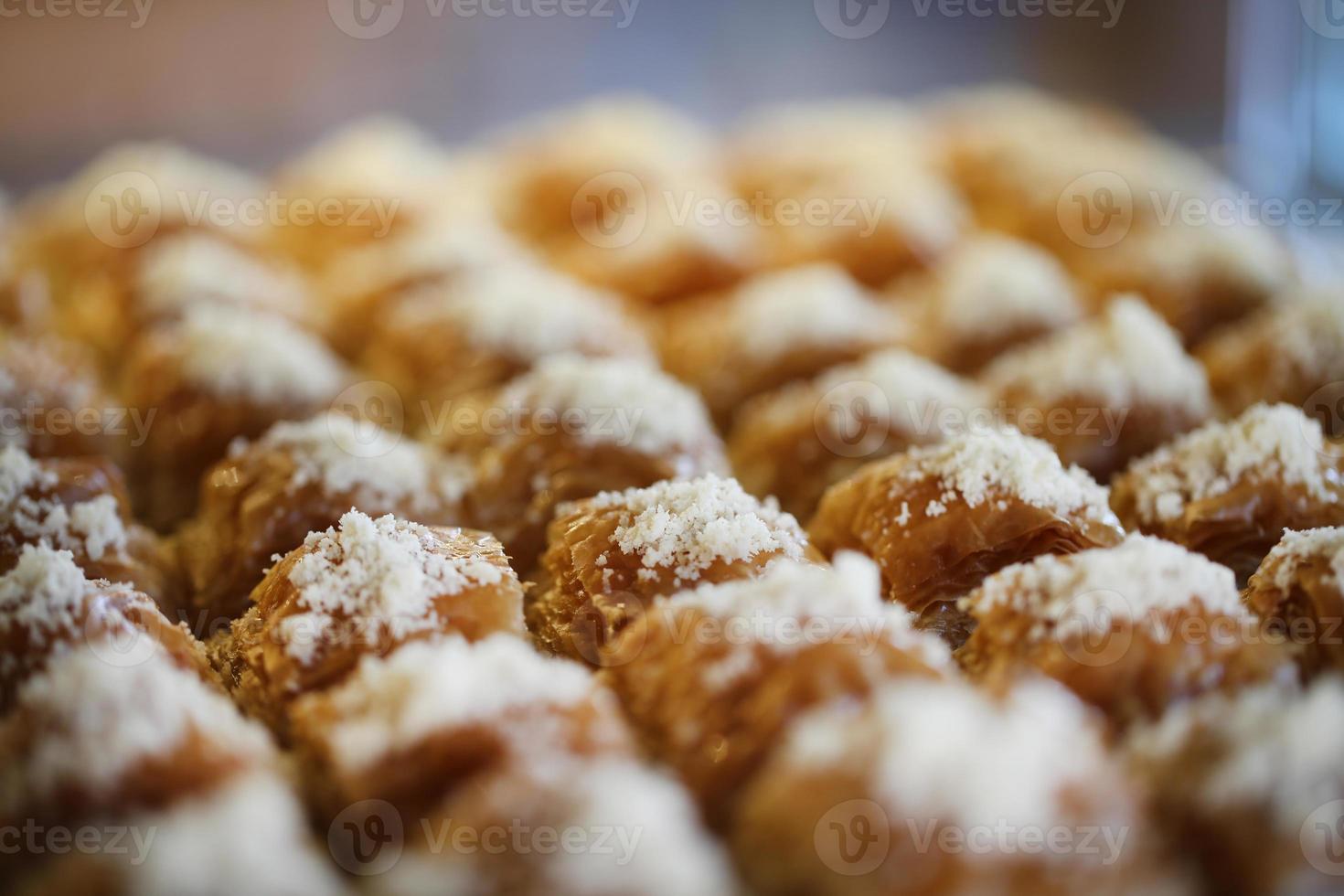 baklava, doce turco, cozinha turca e variedade de doces foto