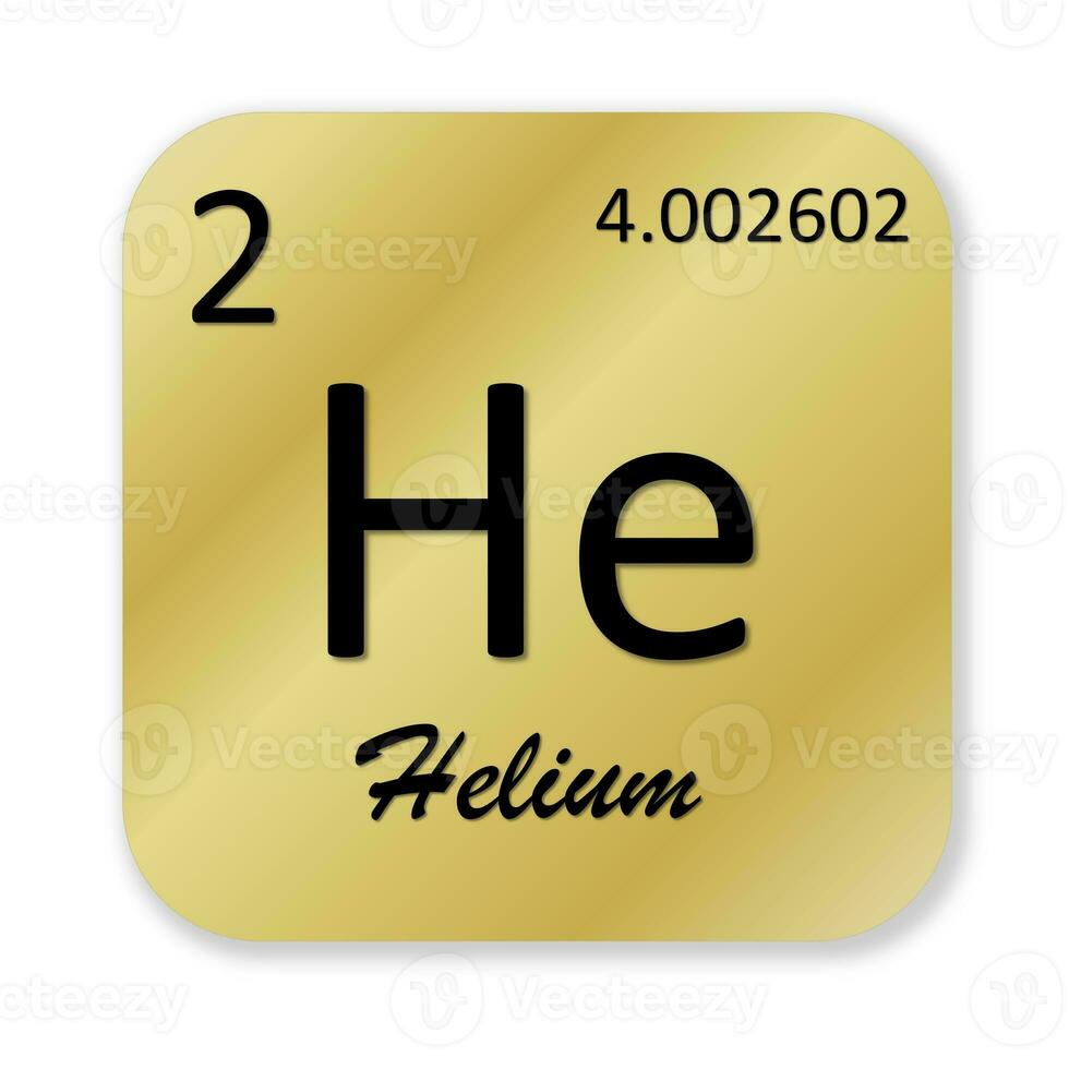 hélio elemento isolado dentro branco fundo foto