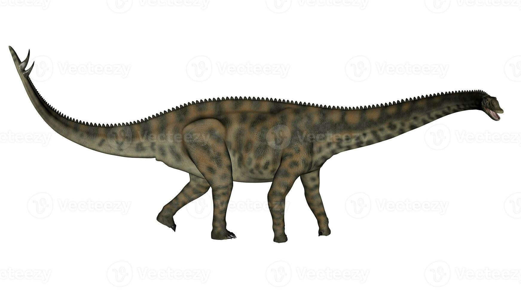 espinoforossauro dinossauro caminhando - 3d render foto