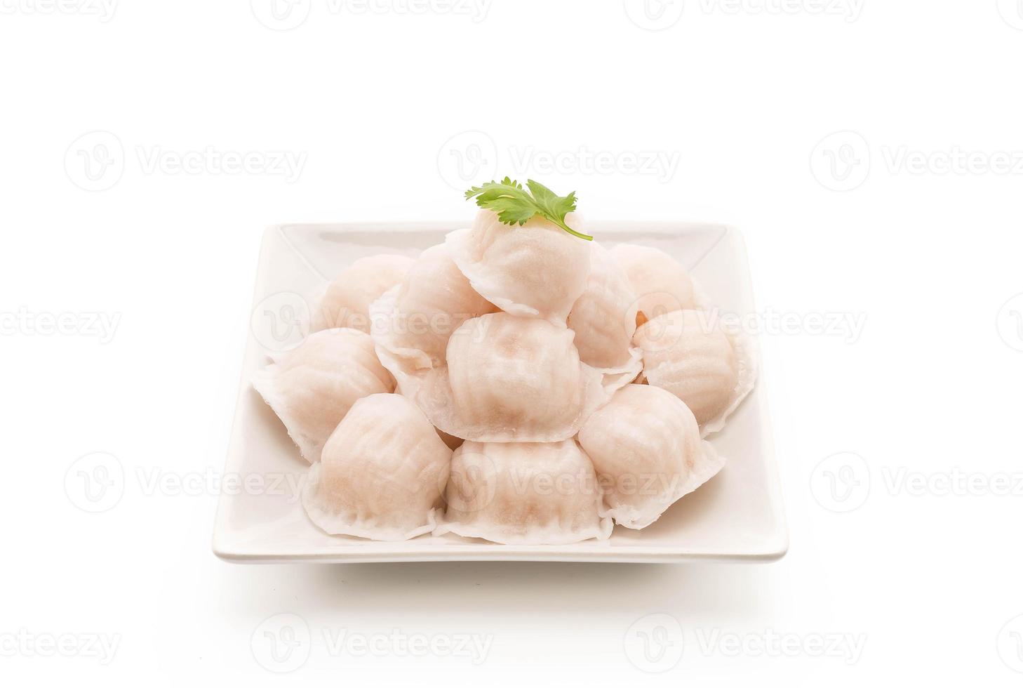 bolinhos de camarão no vapor dim sum foto