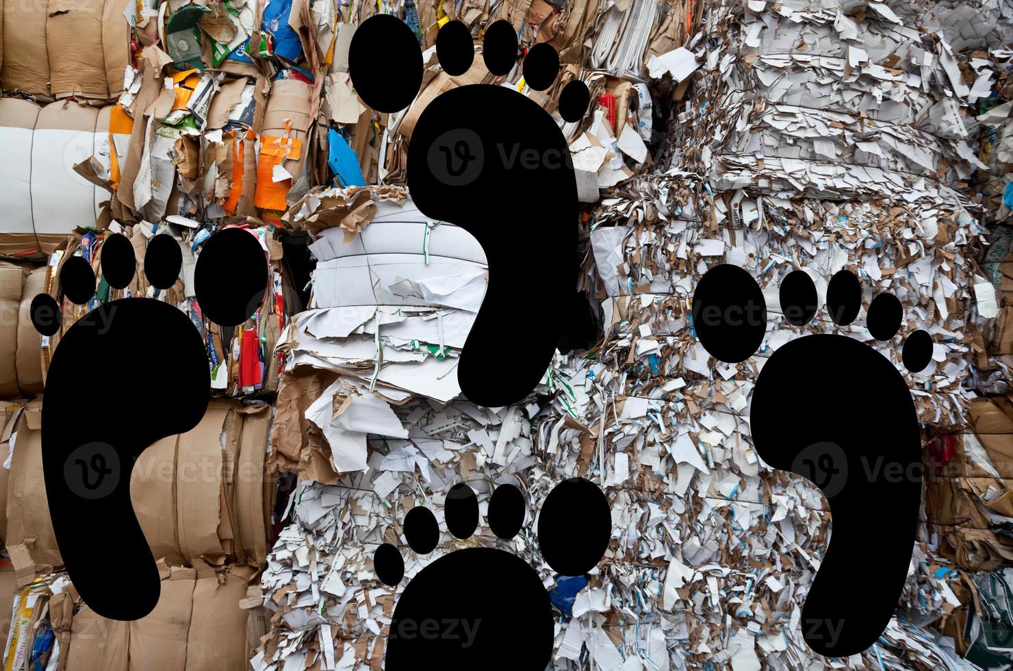 pegada de carbono, conceito de neutralidade de carbono foto