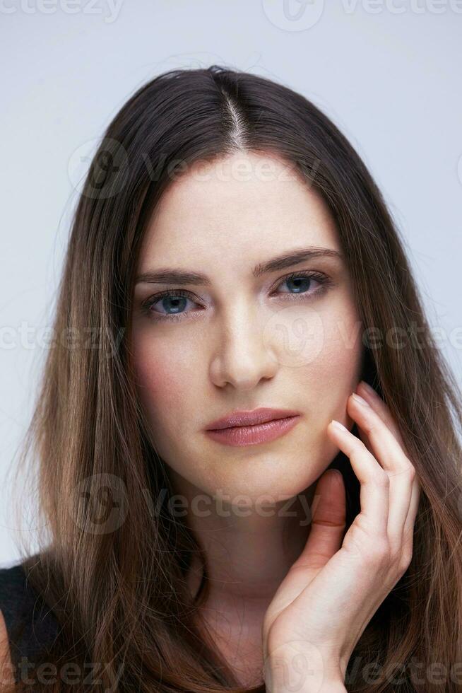 retrato de jovem isolado foto