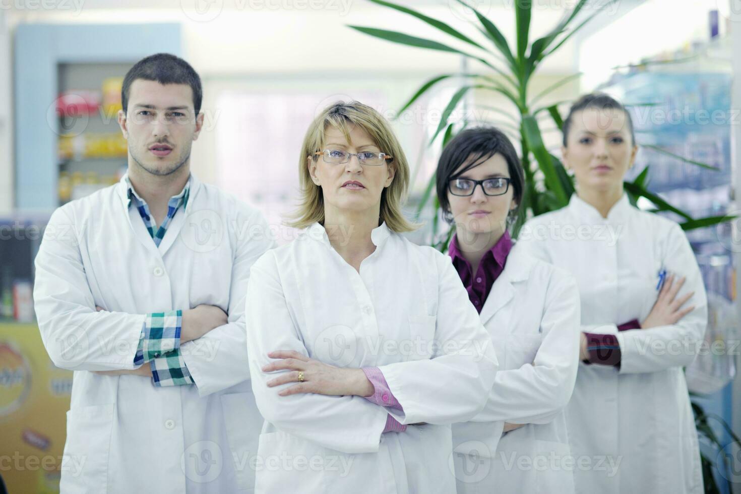 equipe de pessoas de farmácia foto