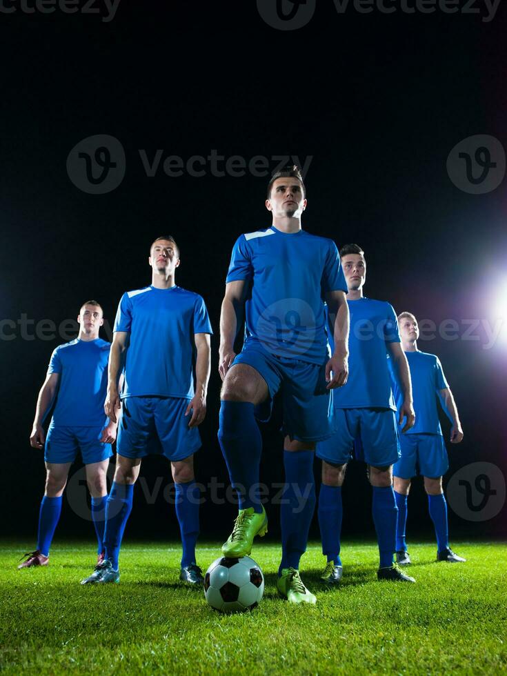 time de jogadores de futebol foto