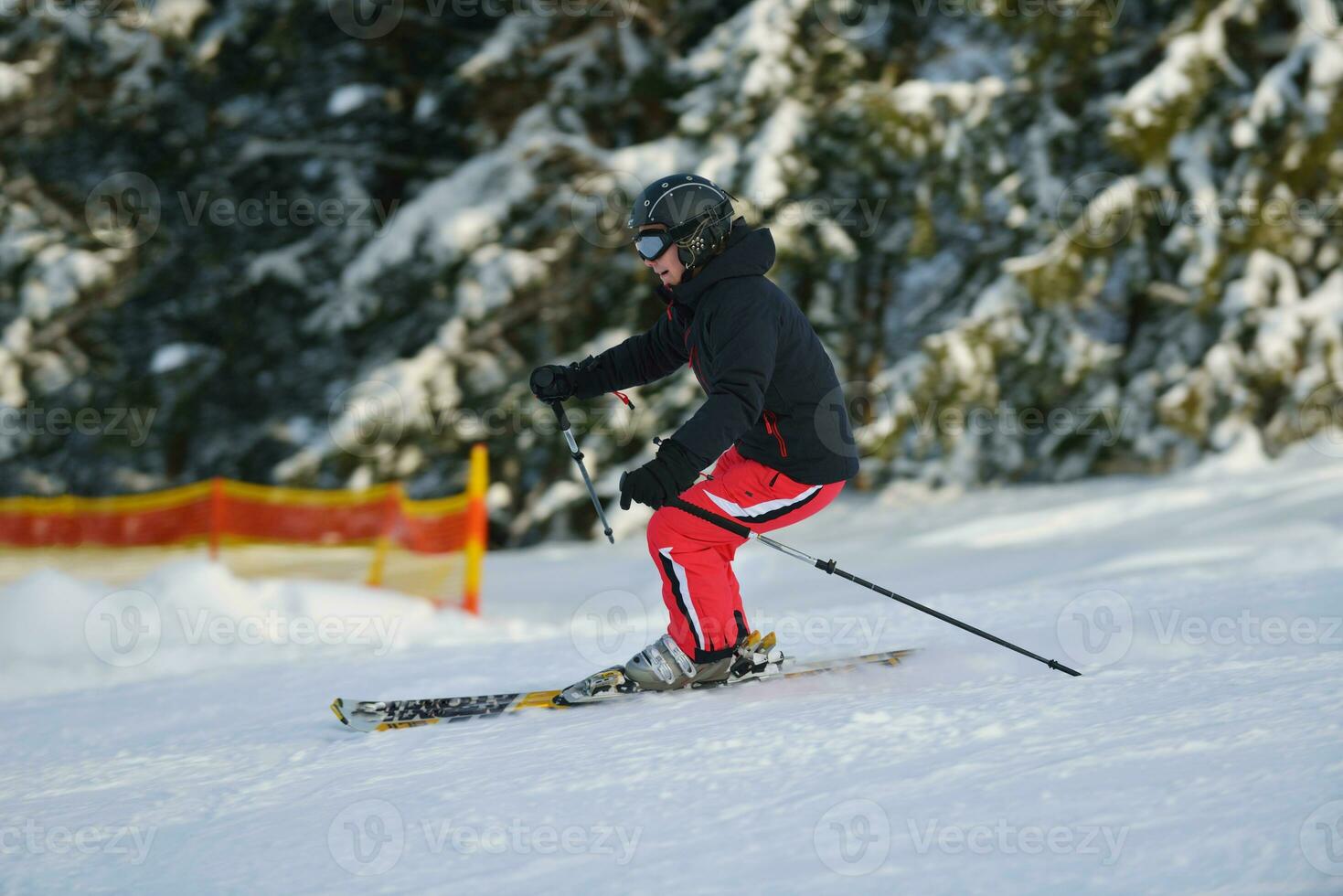 pessoas de inverno diversão e esqui foto