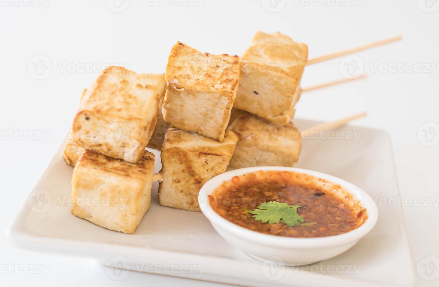 tofu frito - comida saudável foto
