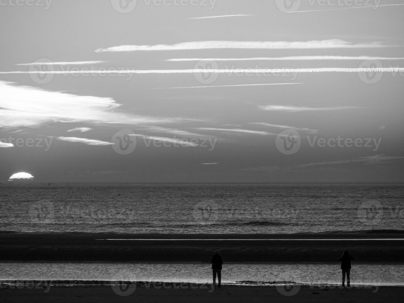 ilha langeoog no mar do norte foto