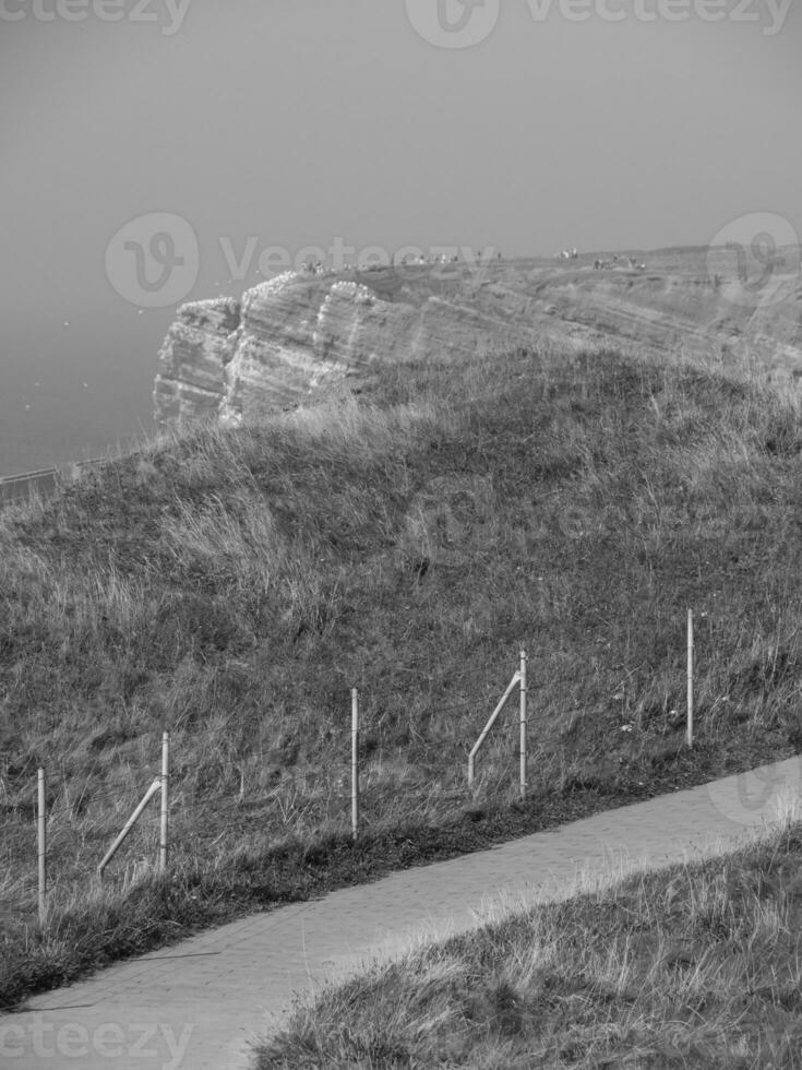 a ilha do helgolândia dentro a norte mar foto