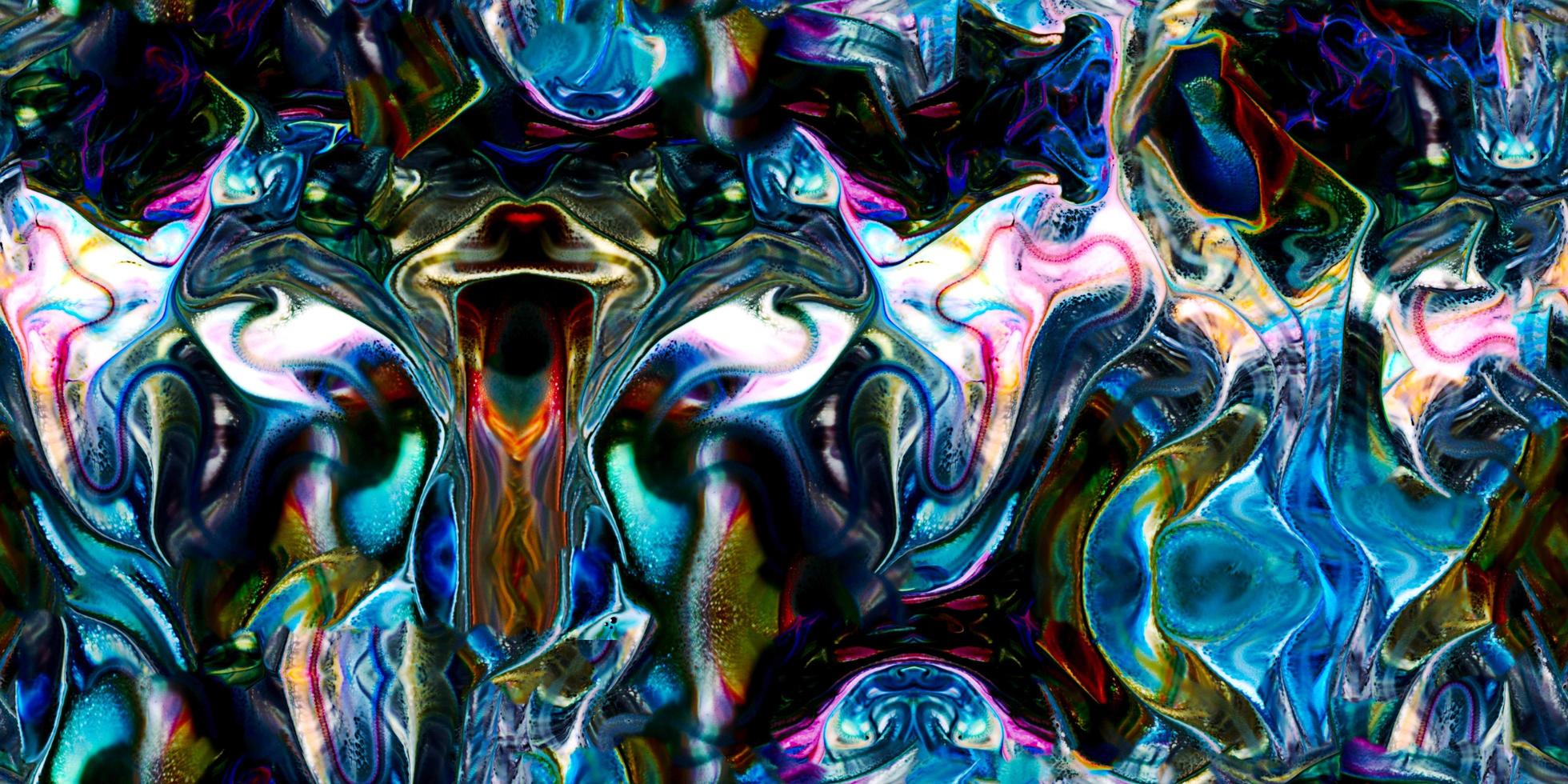 pintura colorida abstrata surreal de fundo sem emenda e tileable foto