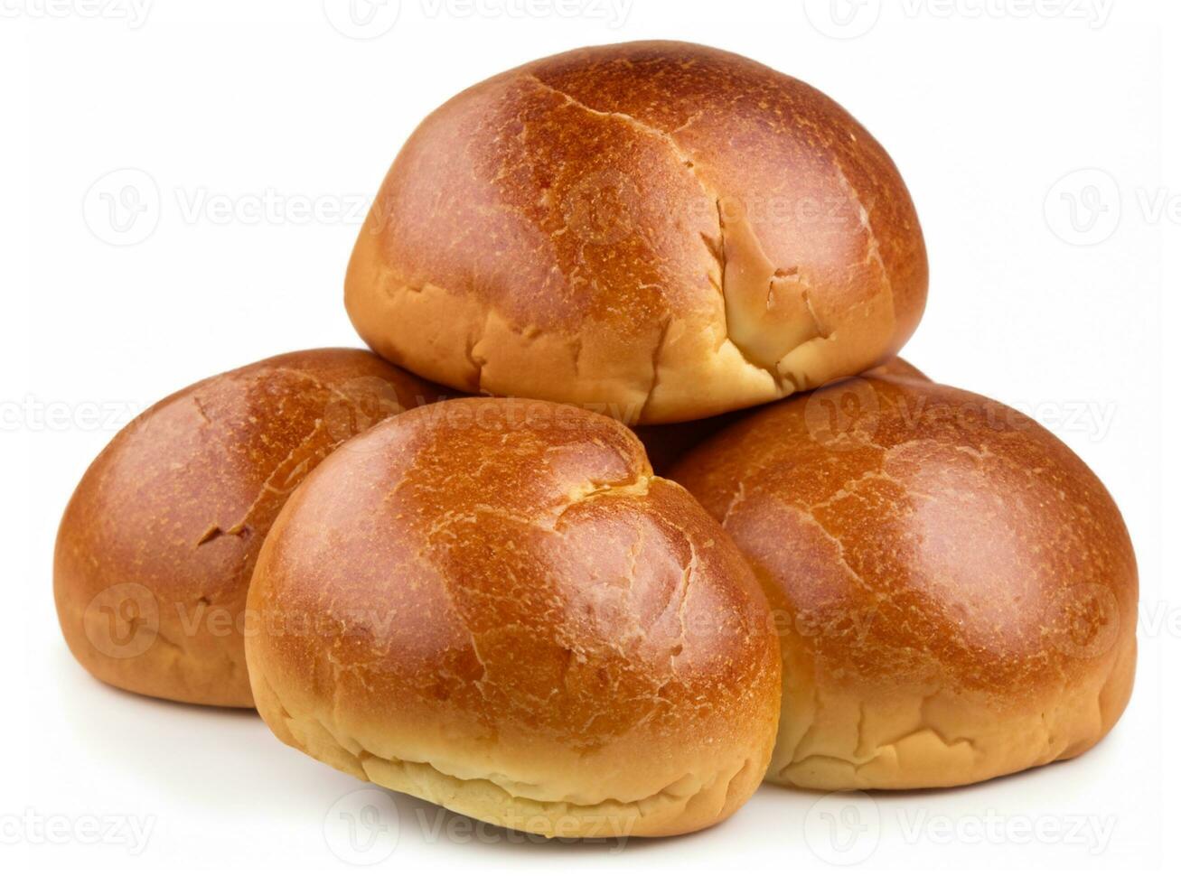pão isolado no fundo branco foto