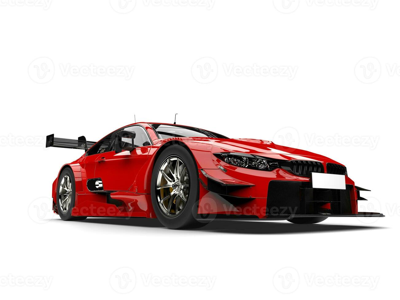 escarlate vermelho moderno super raça carro - baixo ângulo tiro foto