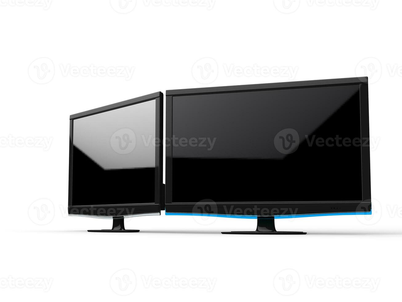 televisão telas isolado em branco fundo foto