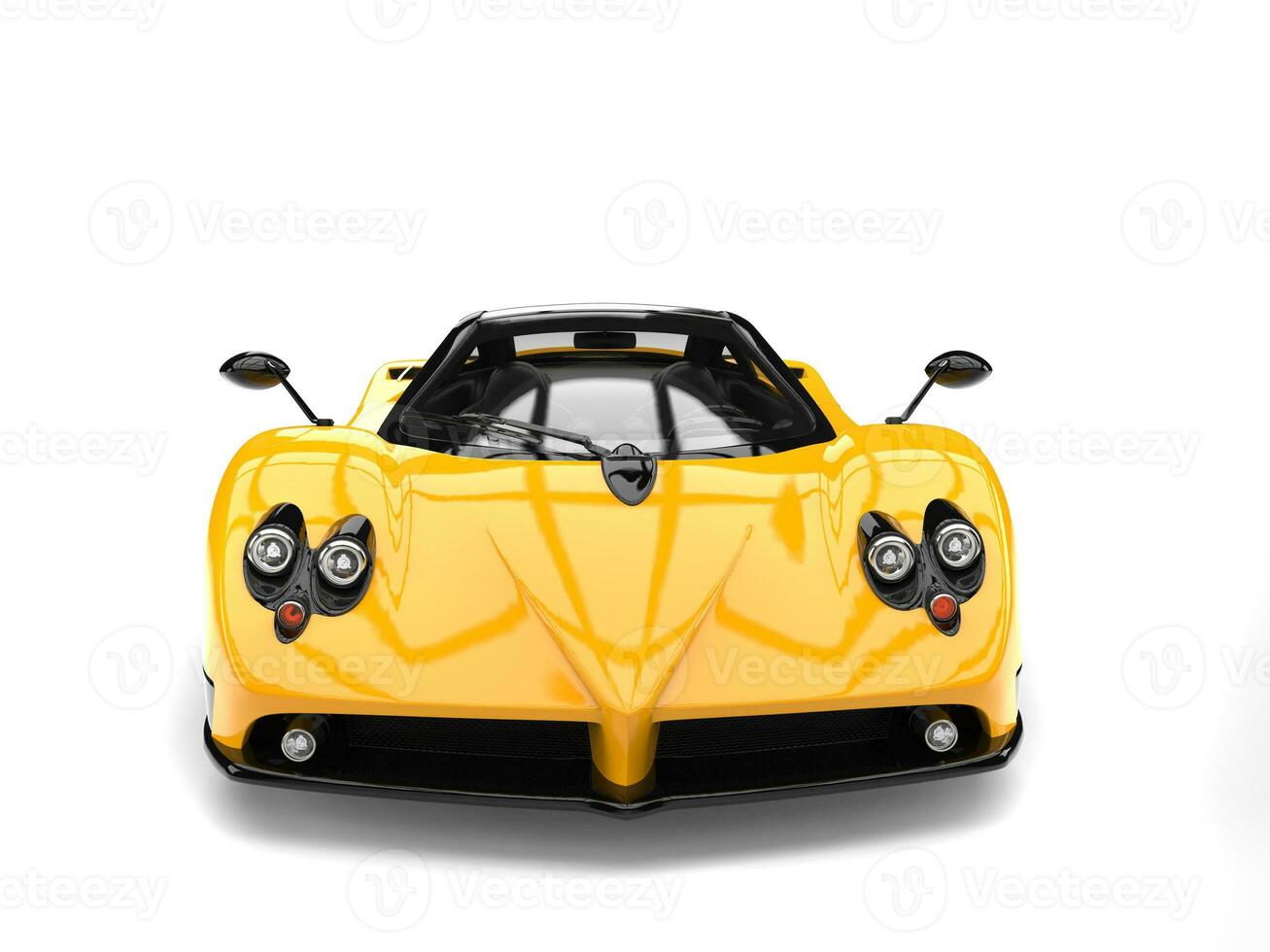 cyber amarelo conceito luxo Esportes carro - frente Visão foto