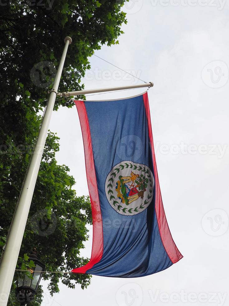 bandeira de belize de belize foto