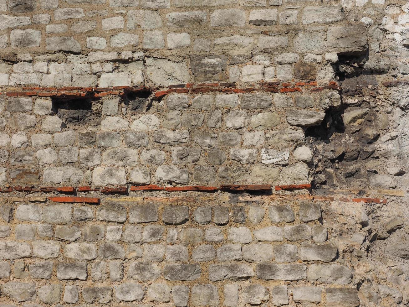 parede romana em Londres foto