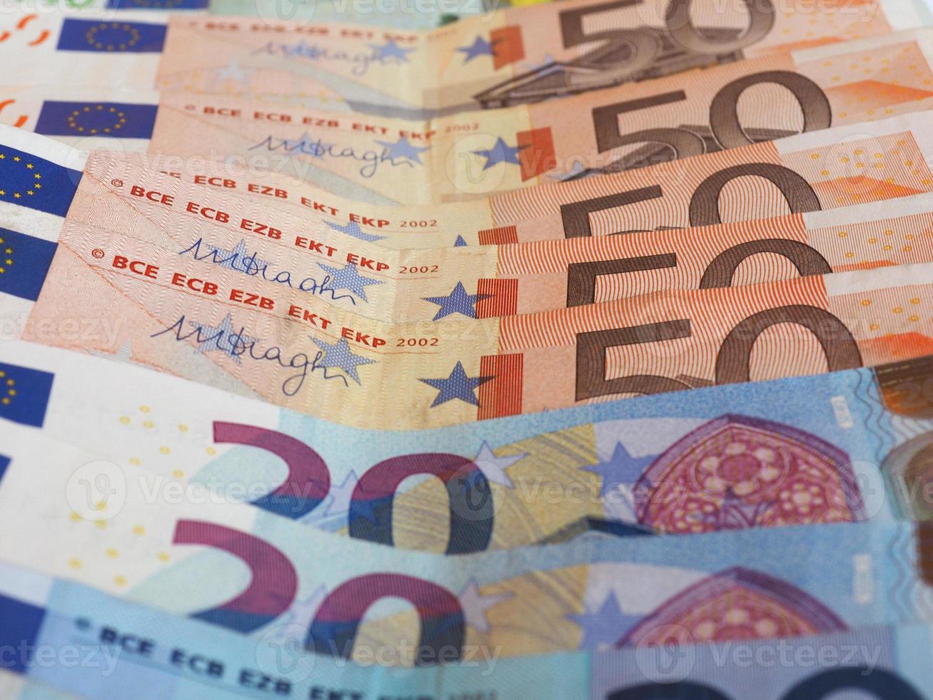 notas euro eur, união europeia eu foto