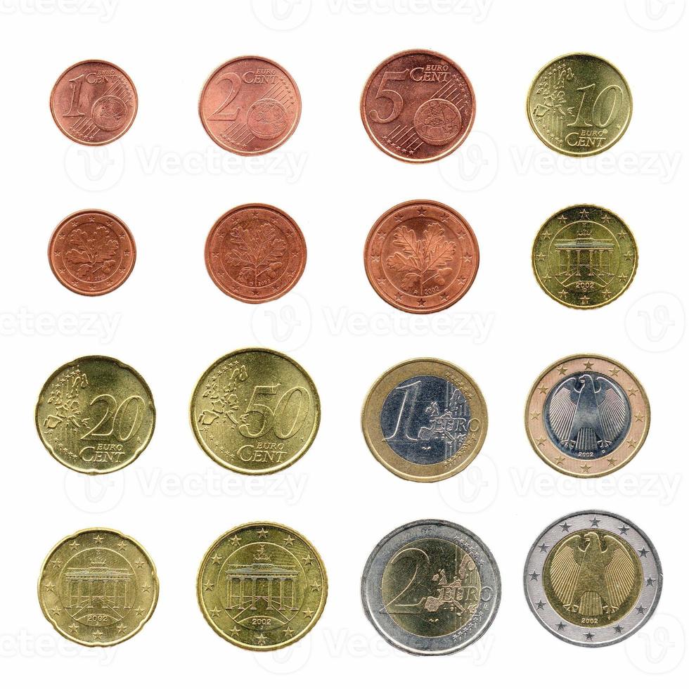 moedas de euro, união europeia foto