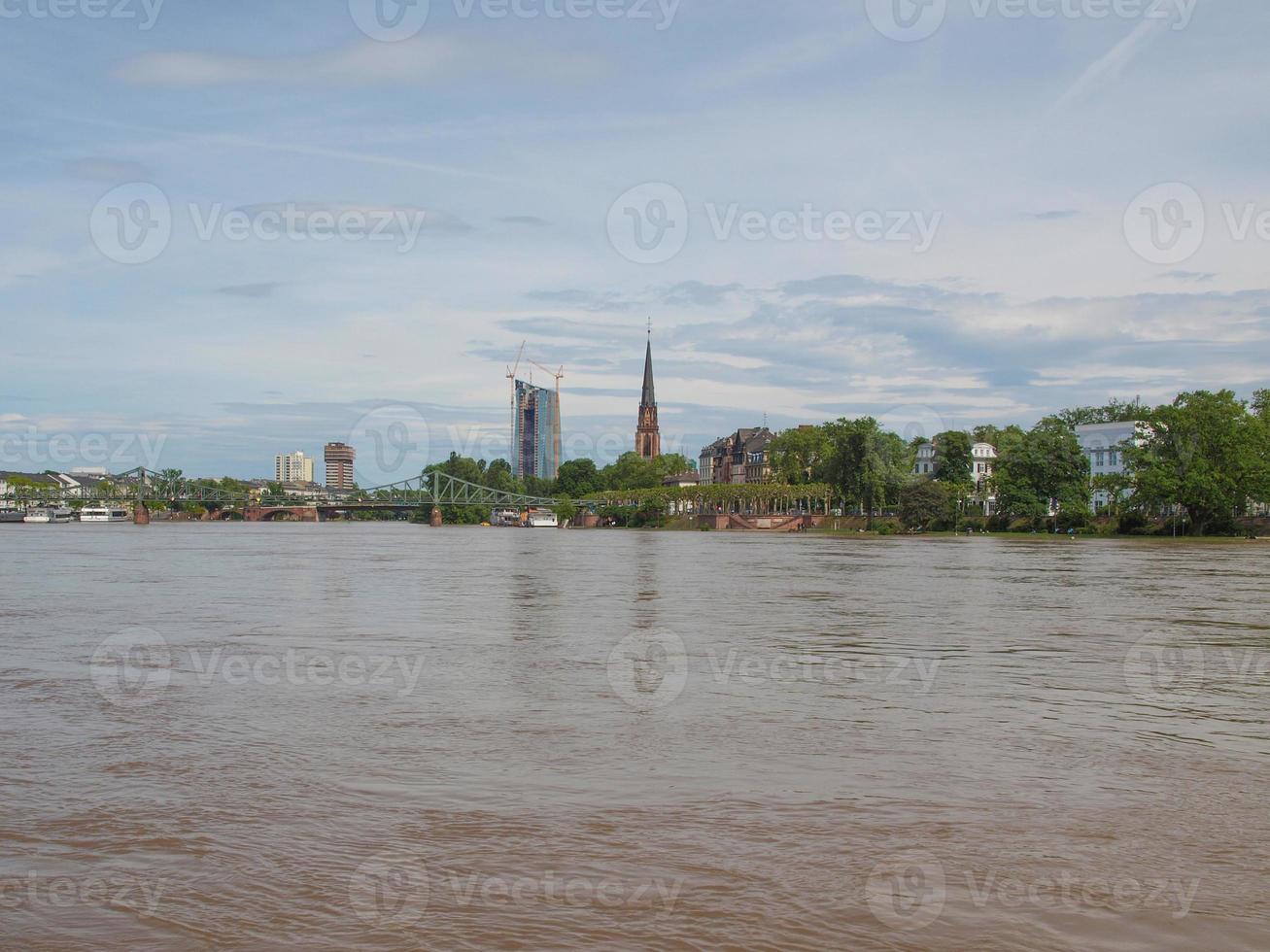 vista de frankfurt, alemanha foto