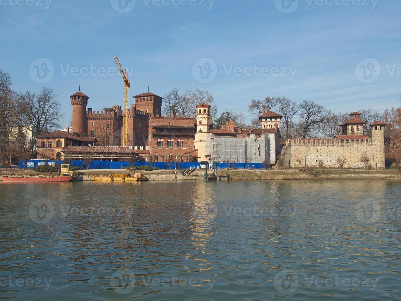 castelo medieval em turin foto