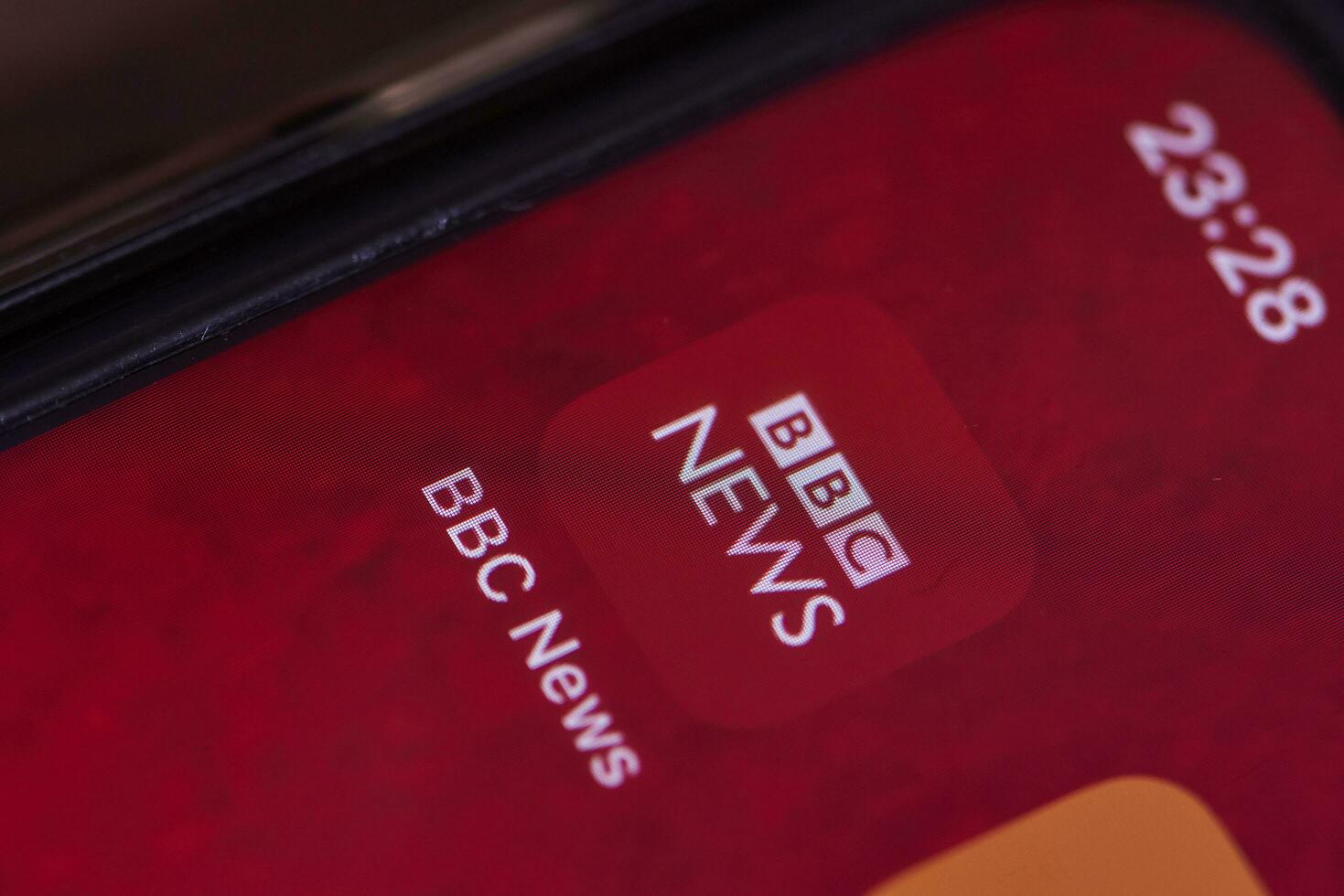 bbc notícia Móvel inscrição em Smartphone tela foto