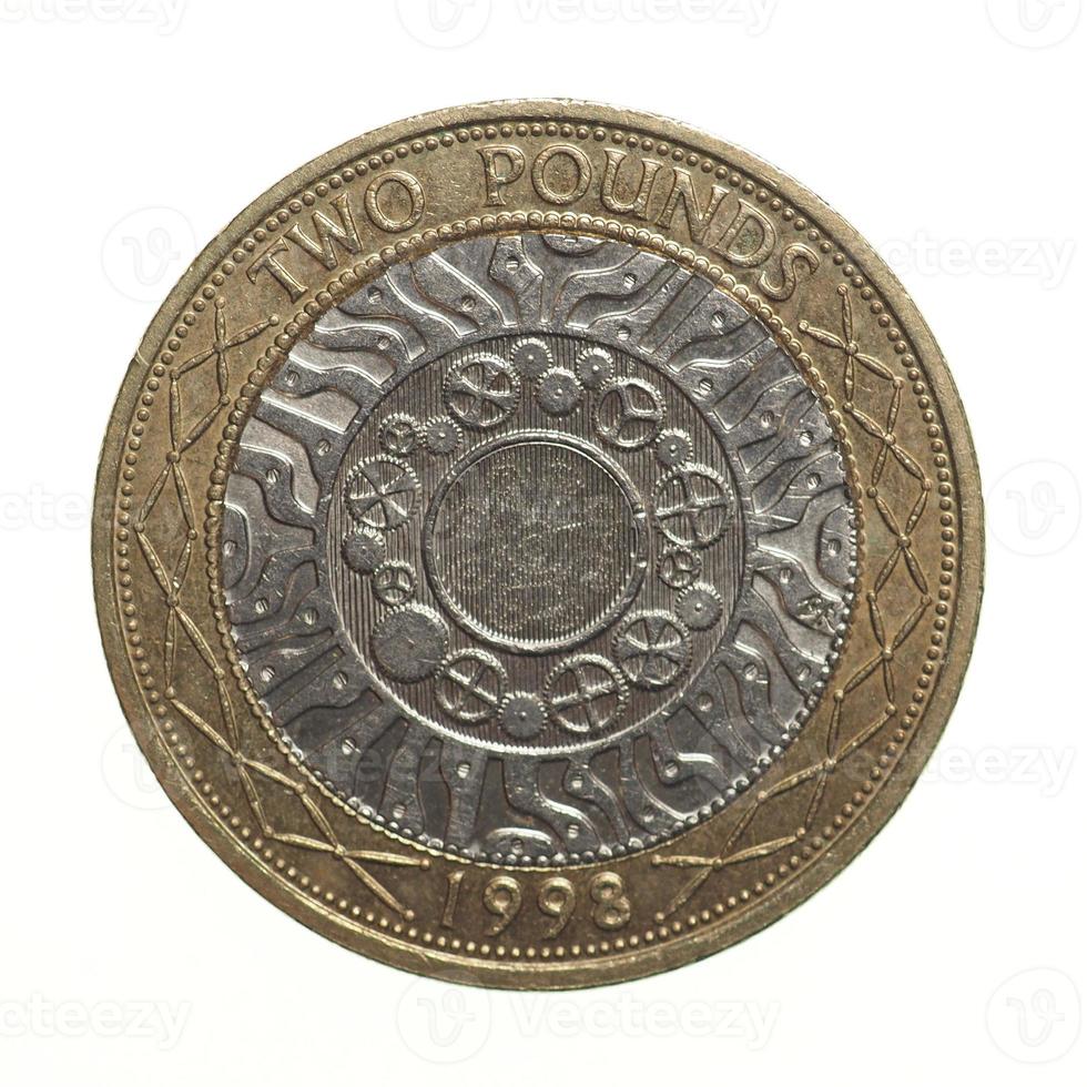 moeda de libra 2 libras foto