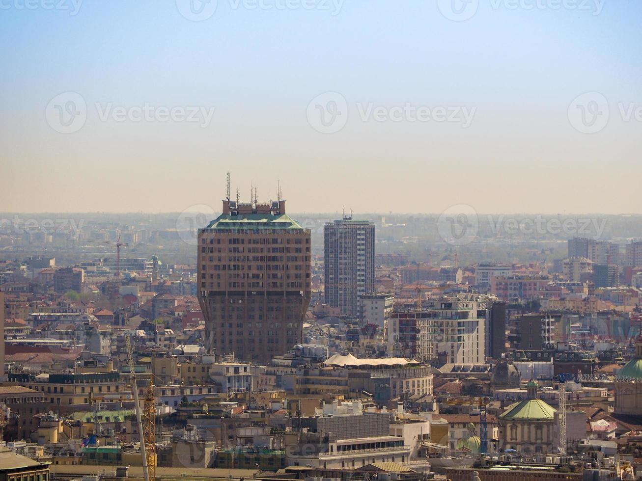 vista aérea de Milão foto