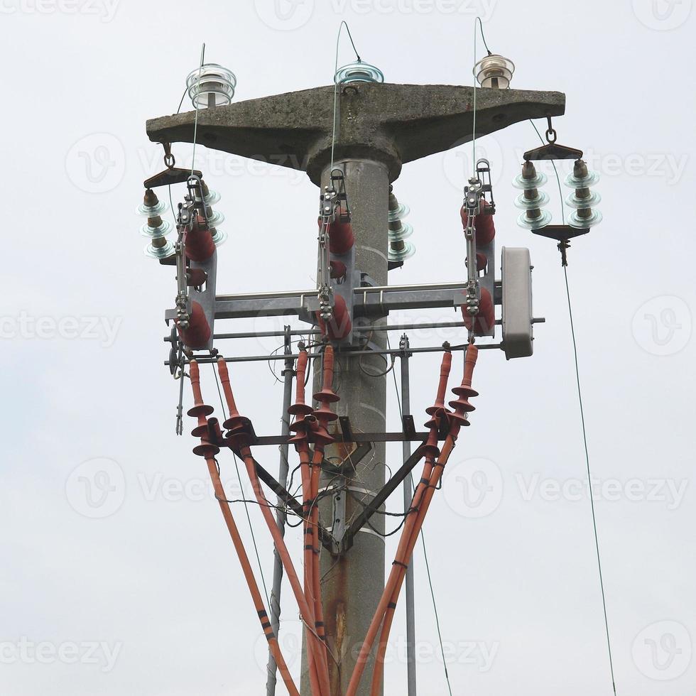 torre de linha de transmissão foto