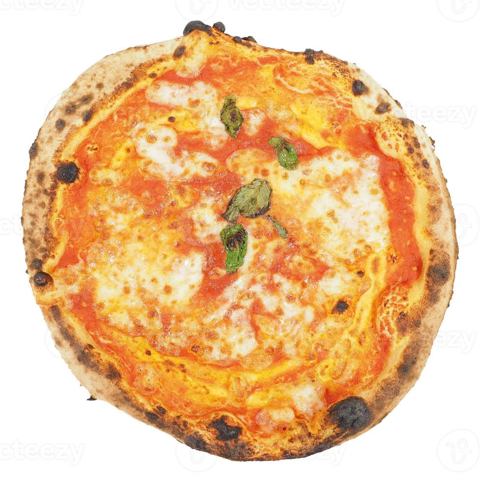 pizza margherita isolada foto