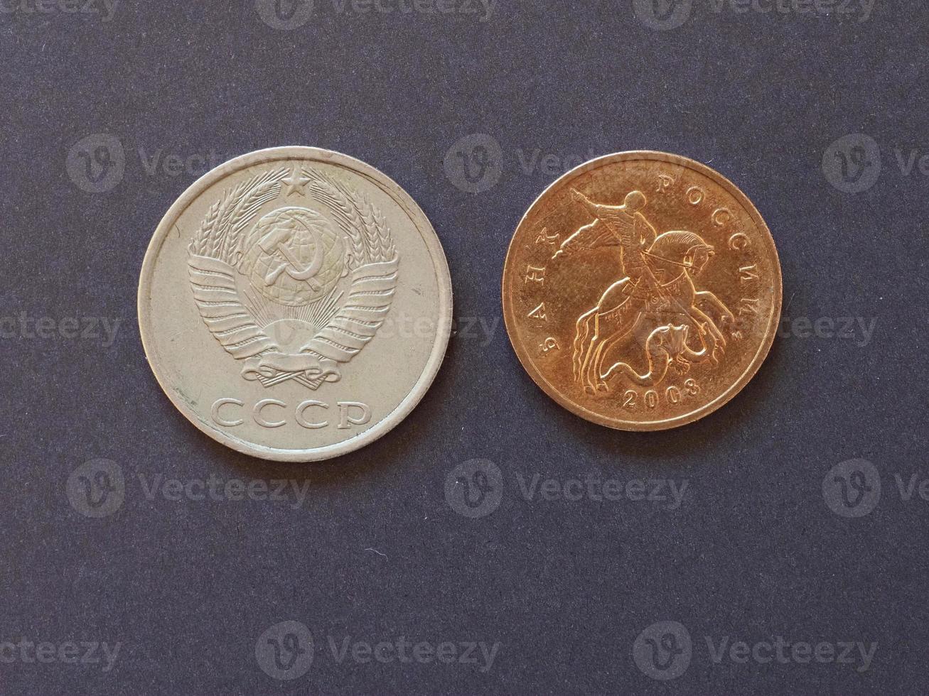 moeda do rublo, rússia foto