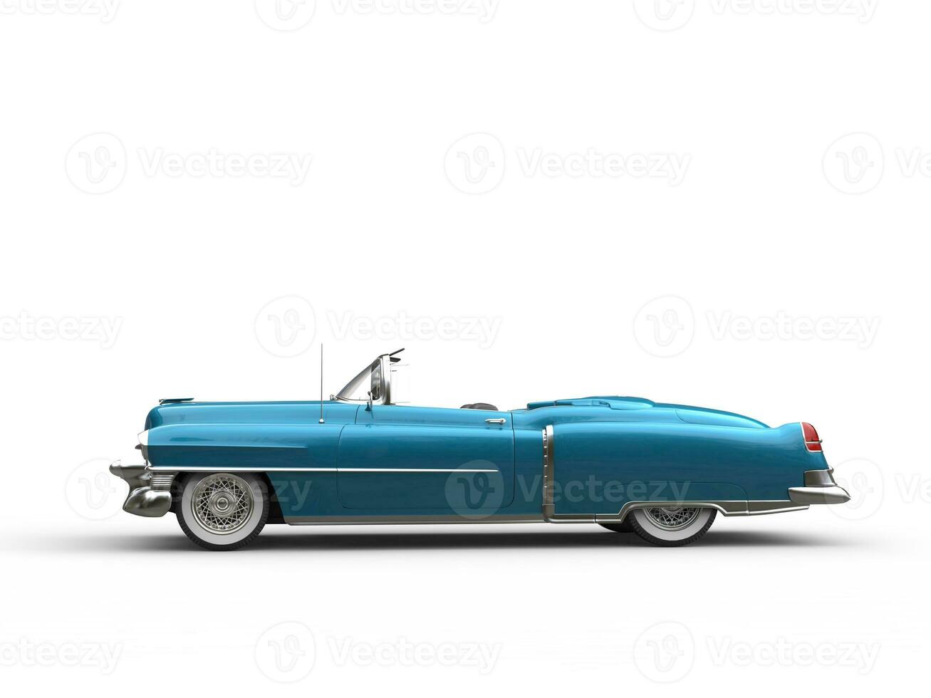legal vintage carro - metálico azul - lado Visão foto