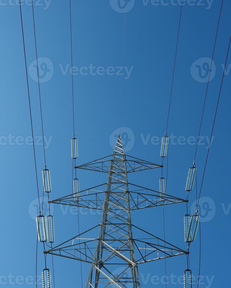 torre de linha de transmissão foto