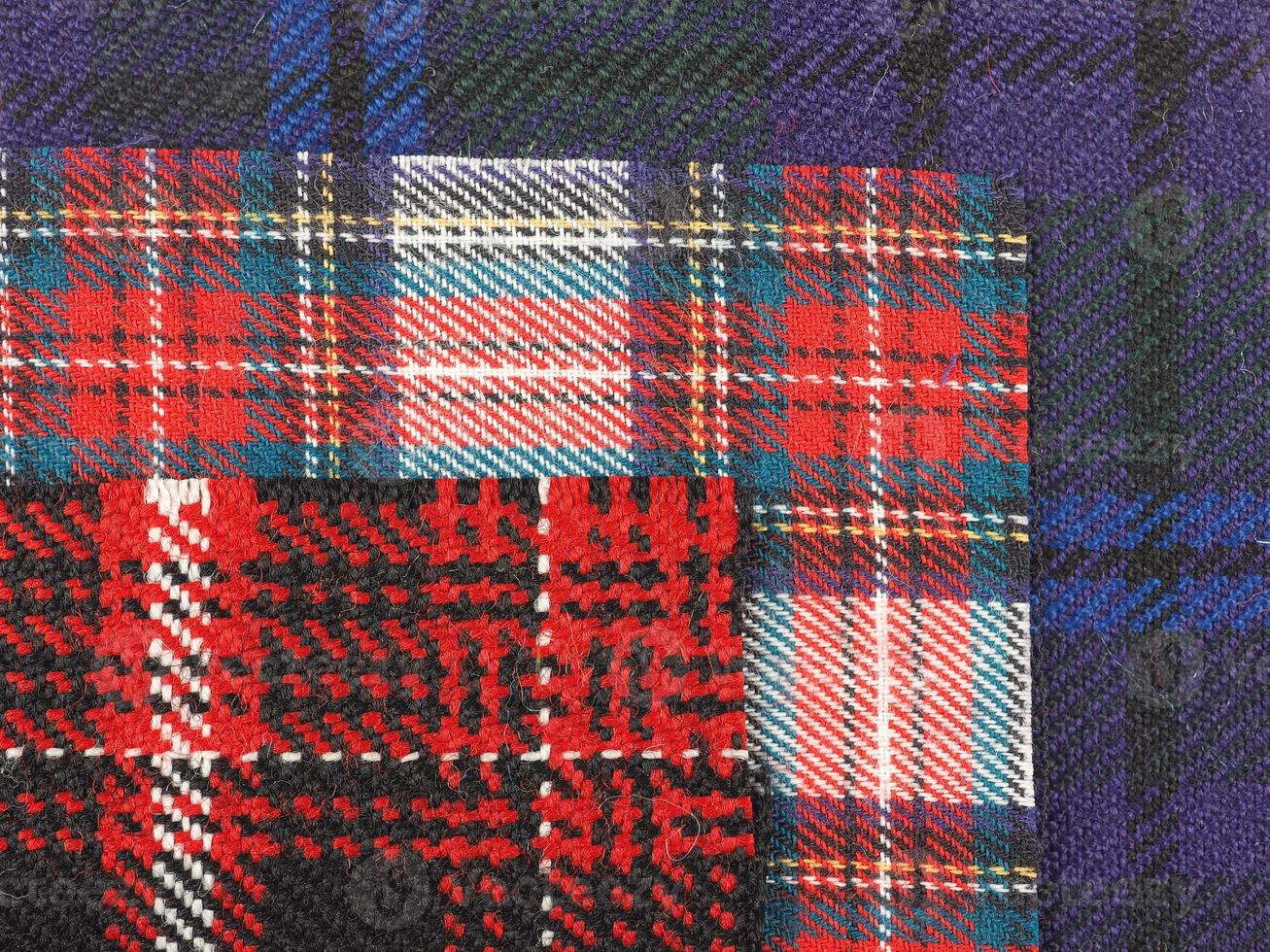 fundo de tecido tartan foto