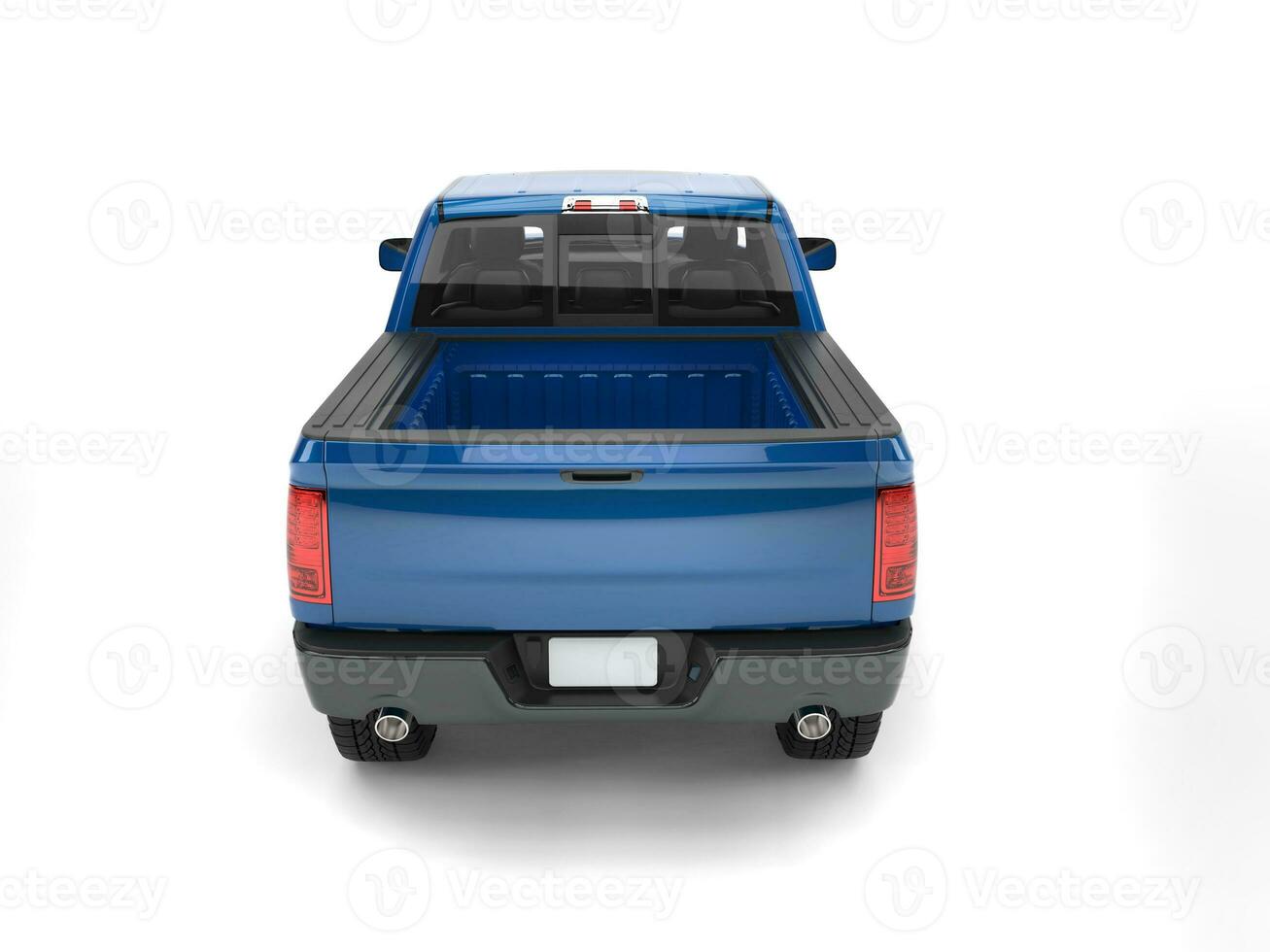 Sombrio azul moderno escolher acima caminhão - costas Visão foto