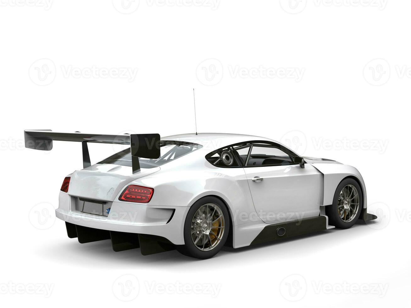 marca Novo branco moderno super carro - costas Visão estúdio tiro foto