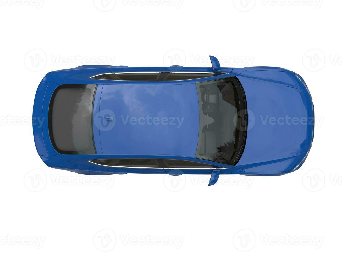 Sombrio azul moderno genérico o negócio carro - topo Visão foto